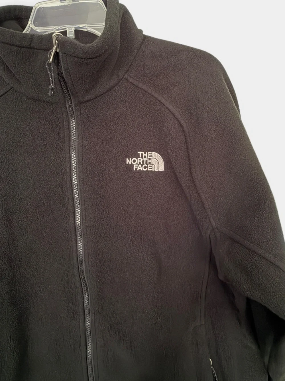 The North Face Men's Black Full-Zip Fleece Jacket Size Medium Pre-Loved